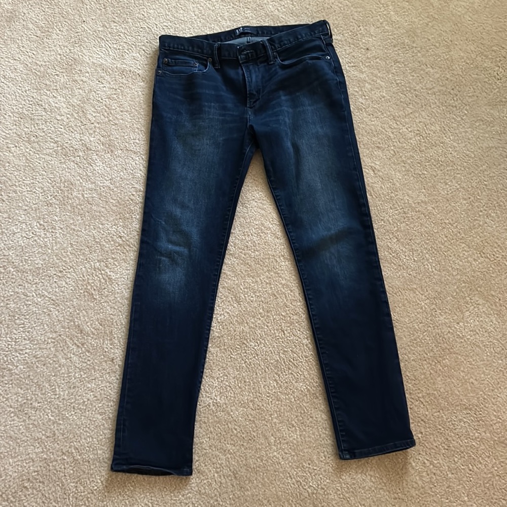 Gap Midnight Wash Skinny Jeans 33/32